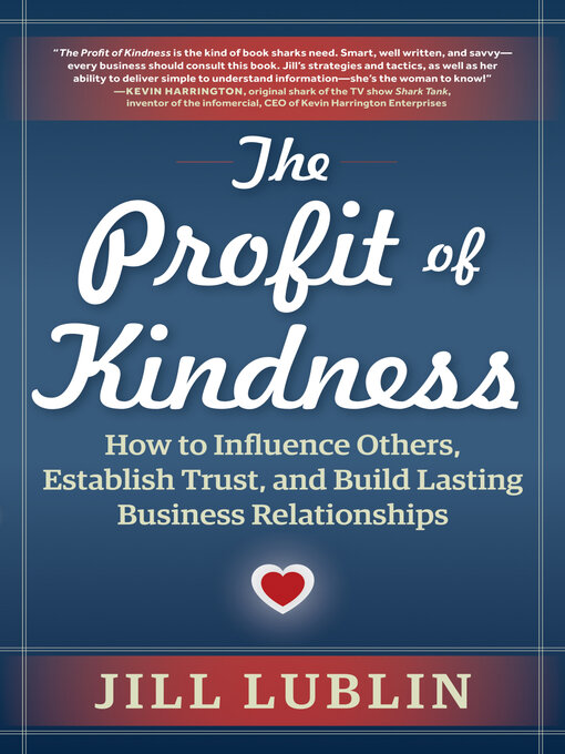 Title details for The Profit of Kindness by Jill Lublin - Available